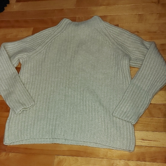 Lord & Taylor |  Cream Turtleneck Sweater - Picture 3 of 4